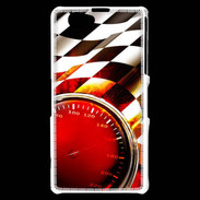 Coque Sony Xperia Z1 Compact Drapeau à damier de course
