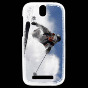 Coque HTC One SV Skieur en montagne