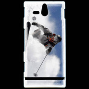 Coque Sony Xperia U Skieur en montagne