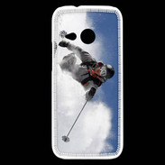 Coque HTC One Mini 2 Skieur en montagne