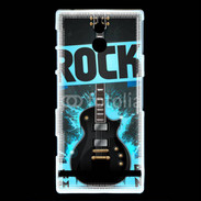 Coque Sony Xperia P Festival de rock bleu