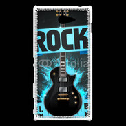 Coque Sony Xperia M2 Festival de rock bleu