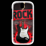 Coque HTC One SV Festival de rock rouge