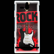 Coque Sony Xperia U Festival de rock rouge