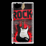 Coque Sony Xperia L Festival de rock rouge