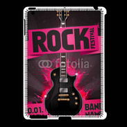 Coque iPad 2/3 Festival de rock rose