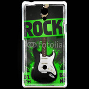 Coque Sony Xperia T Festival de rock vert