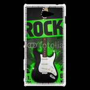 Coque Sony Xperia M2 Festival de rock vert