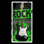 Coque Sony Xperia T3 Festival de rock vert