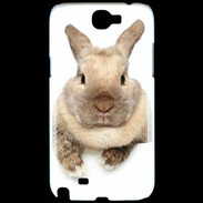 Coque Samsung Galaxy Note 2 Portrait de lapin