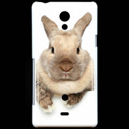 Coque Sony Xperia T Portrait de lapin