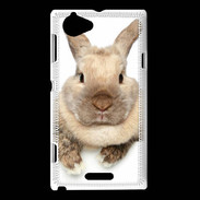 Coque Sony Xperia L Portrait de lapin