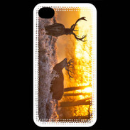 Coque iPhone 4 / iPhone 4S Cerf au couché de soleil 600