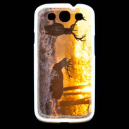 Coque Samsung Galaxy S3 Cerf au couché de soleil 600