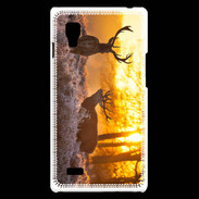 Coque LG Optimus L9 Cerf au couché de soleil 600