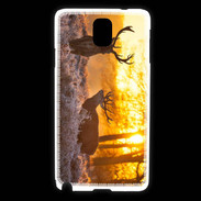 Coque Samsung Galaxy Note 3 Cerf au couché de soleil 600