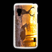 Coque LG L5 2 Cerf au couché de soleil 600