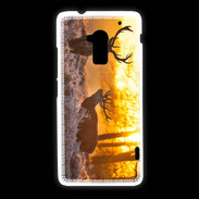 Coque HTC One Max Cerf au couché de soleil 600