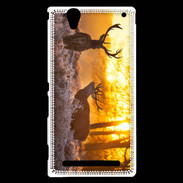 Coque Sony Xperia T2 Ultra Cerf au couché de soleil 600