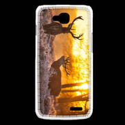 Coque LG L90 Cerf au couché de soleil 600