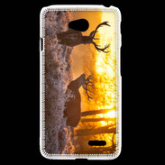 Coque LG L70 Cerf au couché de soleil 600