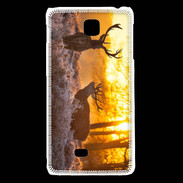 Coque LG F5 Cerf au couché de soleil 600