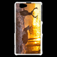 Coque Sony Xperia Z1 Compact Cerf au couché de soleil 600