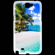 Coque Samsung Galaxy Note 2 Petite île tropicale sur l'océan indien