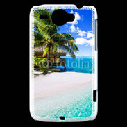 Coque HTC Wildfire G8 Petite île tropicale sur l'océan indien