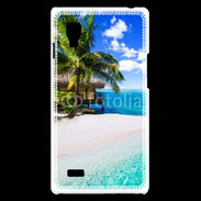 Coque LG Optimus L9 Petite île tropicale sur l'océan indien