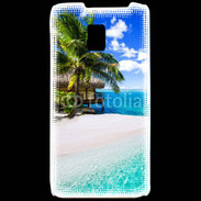 Coque LG P990 Petite île tropicale sur l'océan indien