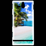 Coque Sony Xperia U Petite île tropicale sur l'océan indien