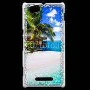 Coque Sony Xperia M Petite île tropicale sur l'océan indien