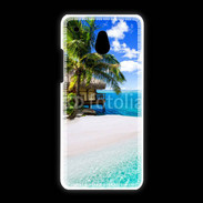 Coque HTC One Mini Petite île tropicale sur l'océan indien