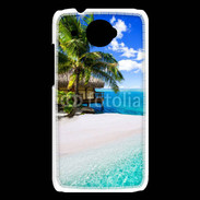 Coque HTC Desire 601 Petite île tropicale sur l'océan indien