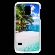 Coque Samsung Galaxy S5 Mini Petite île tropicale sur l'océan indien