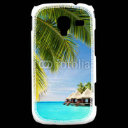 Coque Samsung Galaxy Ace 2 Palmier et bungalow dans l'océan indien