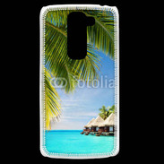 Coque LG G2 Mini Palmier et bungalow dans l'océan indien