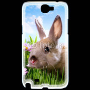 Coque Samsung Galaxy Note 2 Portrait de lapin 610