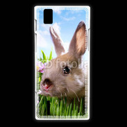 Coque Huawei Ascend P2 Portrait de lapin 610