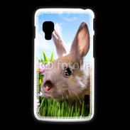 Coque LG L5 2 Portrait de lapin 610