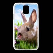 Coque Samsung Galaxy S5 Portrait de lapin 610
