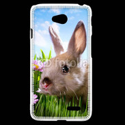 Coque LG L70 Portrait de lapin 610