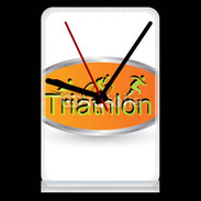 Pendule de bureau Passion triathlon 35