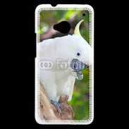 Coque HTC One Oiseau Cacatoès blanc 25