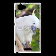 Coque Sony Xperia L Oiseau Cacatoès blanc 25
