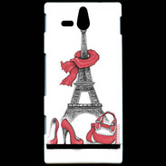 Coque Sony Xperia U Glamour Paris