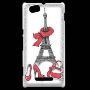 Coque Sony Xperia M Glamour Paris