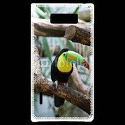Coque LG Optimus L7 Portrait d'un Toucan 15