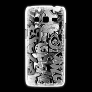Coque Samsung Galaxy Express2 graffiti seamless background en noir et blanc